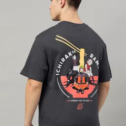 Free Authority Men Cotton Naruto Printed Drop Shoulder Oversized T-shirt-image-50
