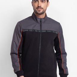SPYKAR Men Black Colourblocked Sweatshirt-image-78