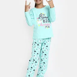 V-Mart Girls Typography Printed Cotton Night Suit-picture-50