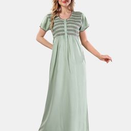 Be You Round Neck Maxi Nightdress-picture-16