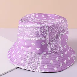 French Accent Men Printed Bucket Hat-24