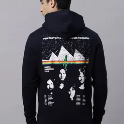 Free Authority Pink Floyd Printed Navy loose fit Hoodie-picture-13