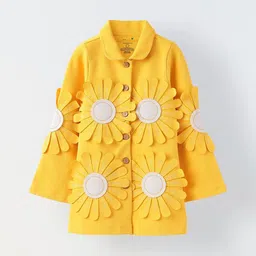 SPUNKIES Girls Solid Patchwork Tailored Jacket-image-6