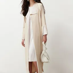 Trendyol Women Striped Longline Open Front Jacket-picture-51