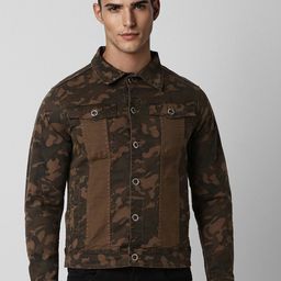 Peter England Casuals Camouflage Pure Cotton Denim Jacket-picture-42