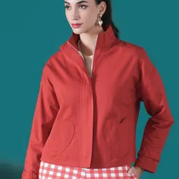 Muvazo Women Open Front Jacket-image-6