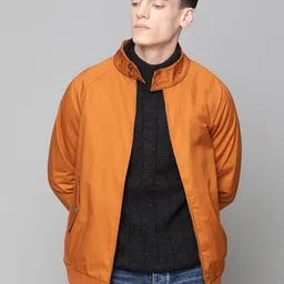 BEN SHERMAN Men Orange Bomber Jacket-picture-22