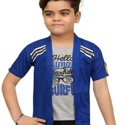 BAESD Boys Lightweight Long Sleeves Open Front Jacket With Attached T- Shirt-55