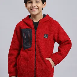 Monte Carlo Boys Hooded Lightweight Cotton Open Front Jacket-0