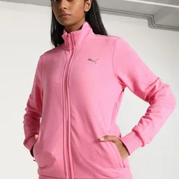 Puma Zippered Terry Regular Fit High Neck Zippered Terry Sporty Jackets-image-76
