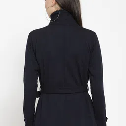BAESD Lightweight Stand Collar Fleece Open Front Jacket image 3