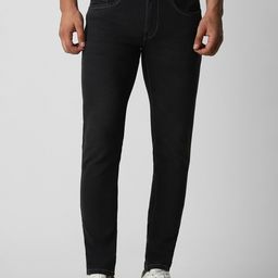 VAN HEUSEN DENIM LABS Men Dark Wash Skinny Fit Mid-Rise Clean Look Stretchable Jeans-image-29