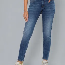 Flying Machine Women Veronica Skinny Fit Light Fade Stretchable Cotton Jeans-image-55