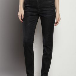 Calvin Klein Women Skinny Fit Mid-Rise Dark Shade Clean Look Cotton Jeans-image-78