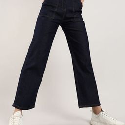 Campus Sutra Women Smart Mid Rise Clean Look Cropped Cotton Jeans-image-31