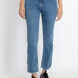 Status Quo Women Straight Fit Light Fade Cotton Jeans-image-64