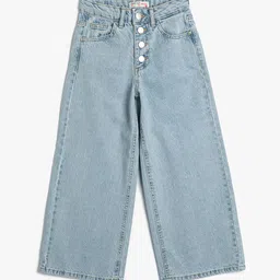 Koton Girls Clean Look Mid-Rise Straight Fit Cotton Jeans-image-41