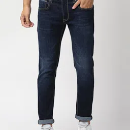 Pepe Jeans Men Blue Slim Fit Light Fade Stretchable Jeans-image-65
