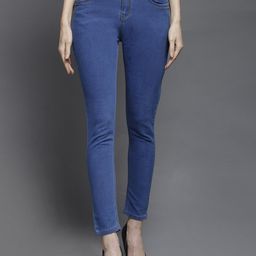 BAESD Women Mid-Rise Slim Fit Clean Look Organic Cotton Jeans-picture-5