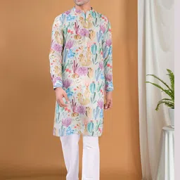 SHIWAM ETHNIX Floral Printed Straight Kurta-picture-46