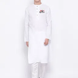 DEVOILER Typpography Printed Straight Kurta-11