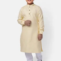 NAMASKAR Boys Cotton Solid Kurta-32