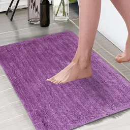 Aura Purple 1850 GSM Anti Skid Microfiber Bath Rugs-image-21