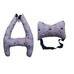 the modern trend Glorious Kid Car Sleeping Head Support, Car Headrest Pillow for Kids, Baby Toddler Travel Pillows, Adults and Children Neck Rest Pillow for Long-Distance Travel-B image 5