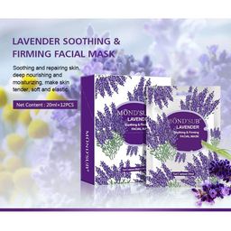MONDSUB Set Of 5 Lavender Soothing & Firming Face Sheet Mask image 2