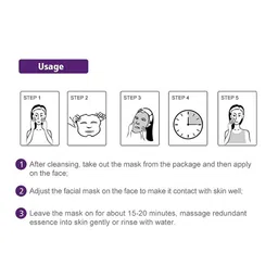 MONDSUB Set Of 5 Lavender Soothing & Firming Face Sheet Mask image 4