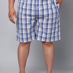 URBAN SCOTTISH Plus Size Checked Pure Cotton Boxers USBX142-image-68