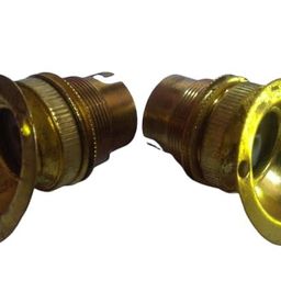 premier55 MT Heavy Duty Premium Brass Angle Bulb Holder for Lamp Base Socket, Light Socket for LED Electric Bulb Use in Home and Office, Color- Gold (Pack of 2) image 4