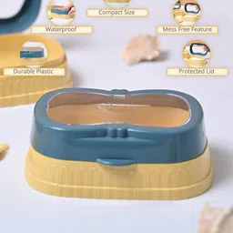 MARKET99 Yellow & Blue 2 Pcs  Soap Dish Bathroom Accessories-12