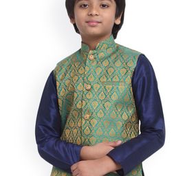 KRAFT INDIA Boys Woven-Design Jacquard Nehru Jackets-56