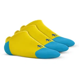 TalkingSox Unisex Pack Of 3 Colourblocked Durable Moisture Wicking Shoe Liner Socks-16