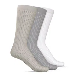 TalkingSox Unisex Pack Of 3 Striped Calf Length Socks-29