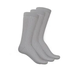 TalkingSox Unisex Pack Of 3 Striped Durable Moisture Wicking Calf-Length Socks-27
