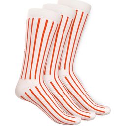 TalkingSox Unisex Pack Of 3 Striped Durable Moisture Wicking Calf Length Socks-picture-42