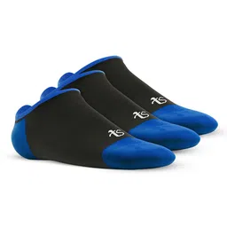 TalkingSox Unisex Pack Of 3 Colourblocked Durable Moisture Wicking Shoe Liner Socks-picture-53