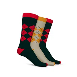 TalkingSox Unisex Pack Of 3 Printed Calf Length Socks-image-31