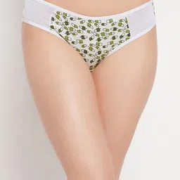 Clovia Women Plants Print Low-Waist Bikini Briefs with Powernet Panel PN1649B01XXL-image-91