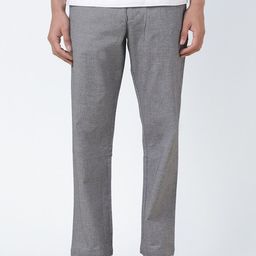 Fabindia Men Straight Fit Mid-Rise Cotton Trousers-image-75