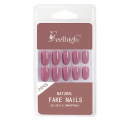 FEELHIGH 24-Pcs Stick On Waterproof Press On Nails - 06-39