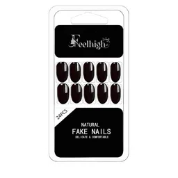 FEELHIGH 24-Pcs Stick On Waterproof Press On Nails - 20-40