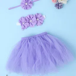 Babymoon Unisex Kids Lavender-Colored Tutu Skirt Costume Photoshoot Props-image-80