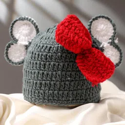 Babymoon Infants Crochet Elephant Cap Photoshoot Prop-40
