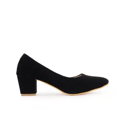 SAPATOS Pointed Toe Closed Back Block Pumps image 3