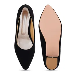 SAPATOS Pointed Toe Closed Back Block Pumps image 4