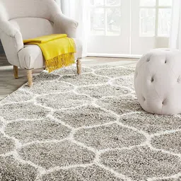 AaHo Decor Beige & White Geometric Woolen Runner-image-17
