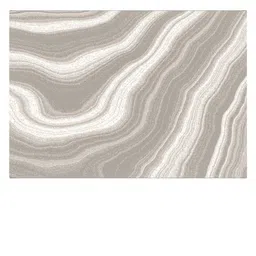 Obsessions Taupe Polypropylene Abstract Runner image 3